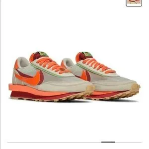 ★関税込★NIKE x SACAI x CLOT★トリプル★LDWAFFLE★22.5-32★ Nike x sacai x Clot LDWaffle 'Net Orange Blaze' DH1347-100